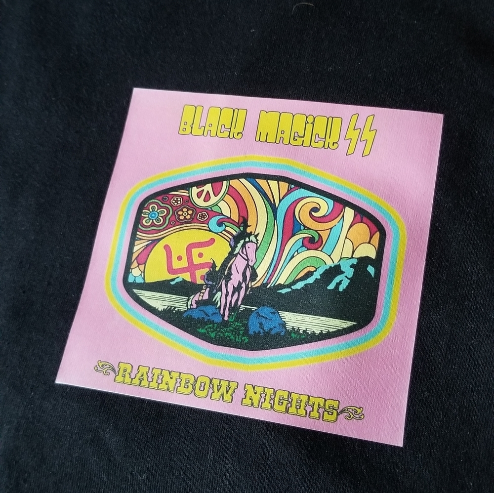 Gildan | Tops | Black Magick Ss Rainbow Nights Tshirt | Poshmark